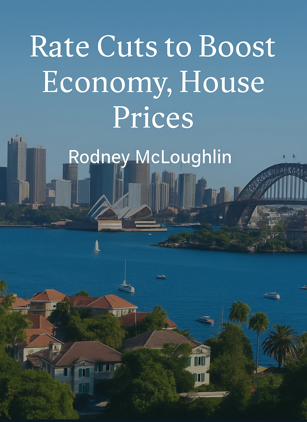 High-quality, realistic image of a sunny Australian suburban street showing a Federation-style brick home and a modern two-story residence, reflecting housing diversity and the optimistic outlook shared by Rodney McLoughlin.