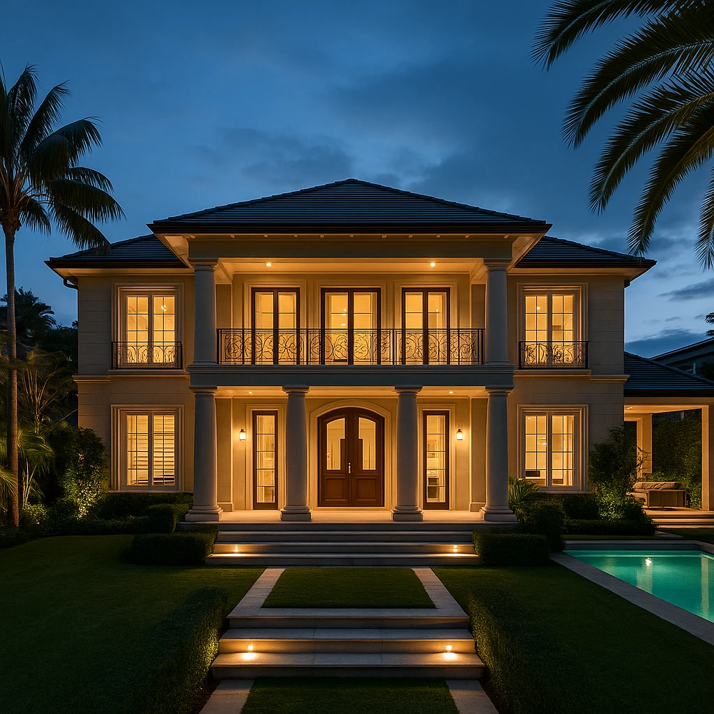 High-end Sydney home overlooking the harbour, reflecting renewed buyer confidence and competitive auction trends explained by Rodney McLoughlin.