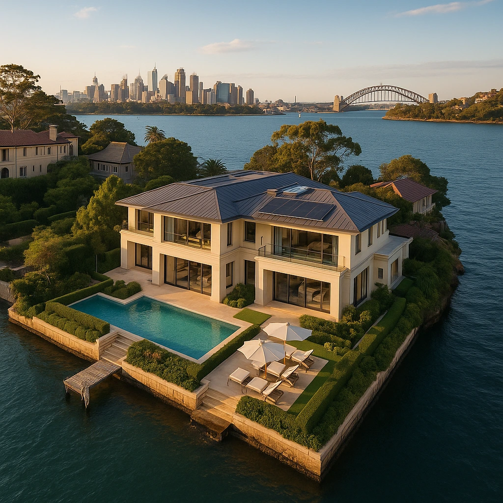 High-quality image showing a thoughtful Australian homeowner reviewing finances, symbolising cautious spending and mortgage focus.