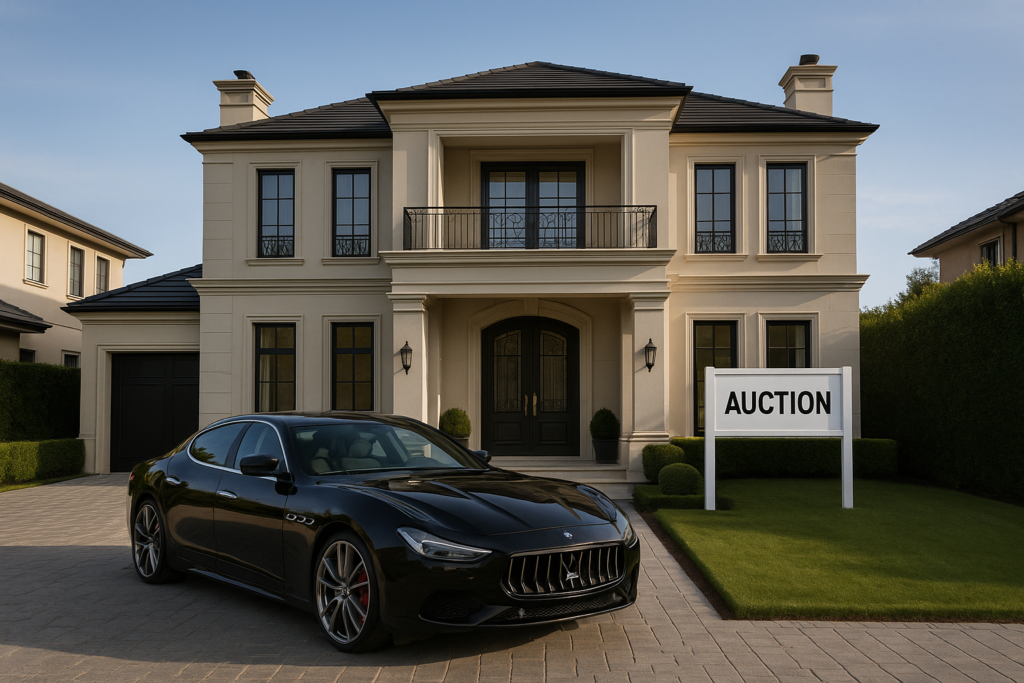 High-quality, sophisticated image depicting Australia’s spring property market boom, reflecting heightened buyer demand and auction activity.