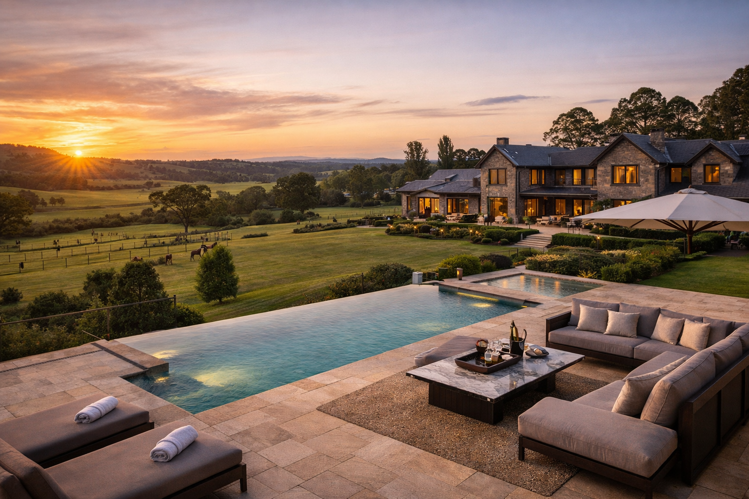 High-quality, sophisticated image depicting a luxury Sydney harbourfront home with modern design and premium finishes, relevant to Australian real estate insights. rodney mcloughlin