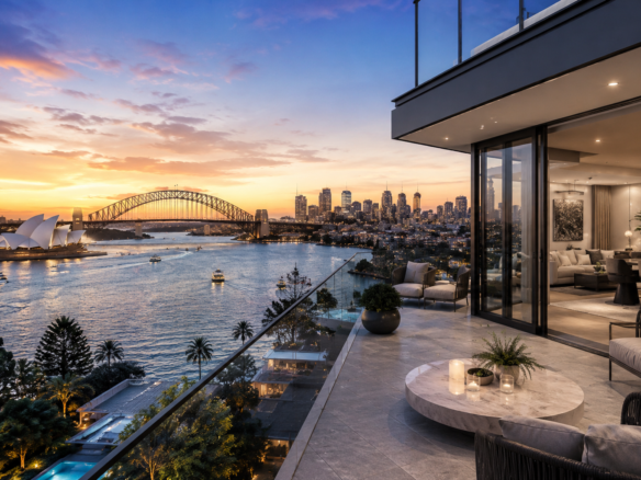 High-quality luxury Sydney waterfront property reflecting premium Australian real estate market trends. rodney mcloughlin