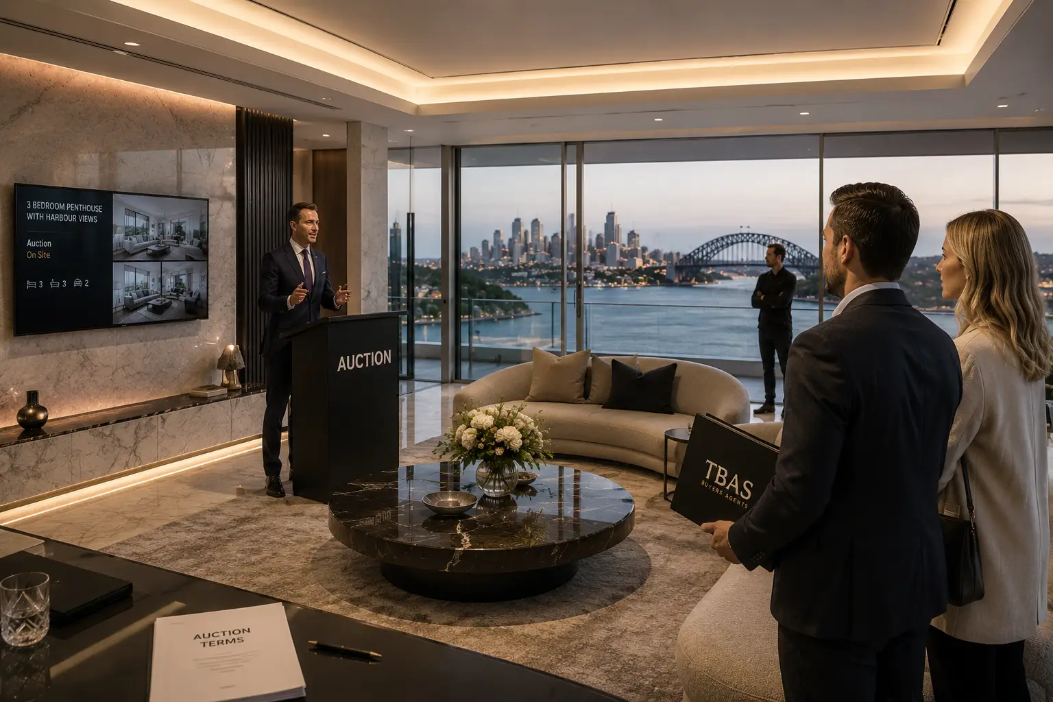Sydney property market slowdown showing multiple Akora Real Estate listings, reduced buyer activity, growing housing supply and a TBAS Buyers Agent assisting clients. Australian real estate market insights by Rodney McLoughlin.