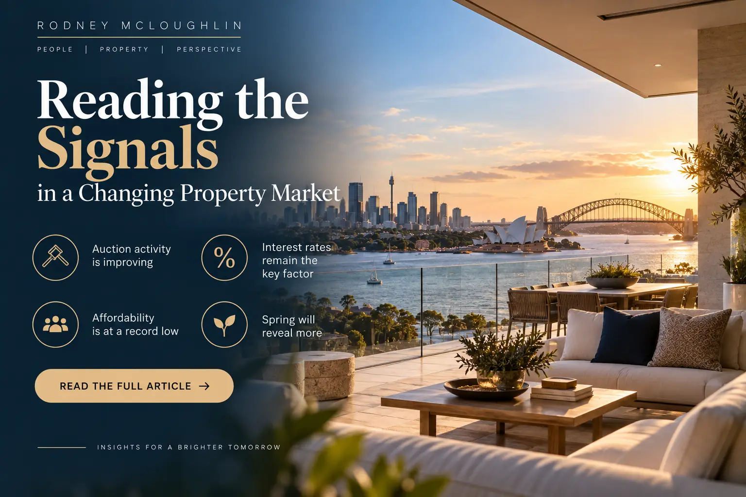 luxury Sydney residential property and harbour views, relevant to Australian real estate market insights. rodney mcloughlin akora real estate